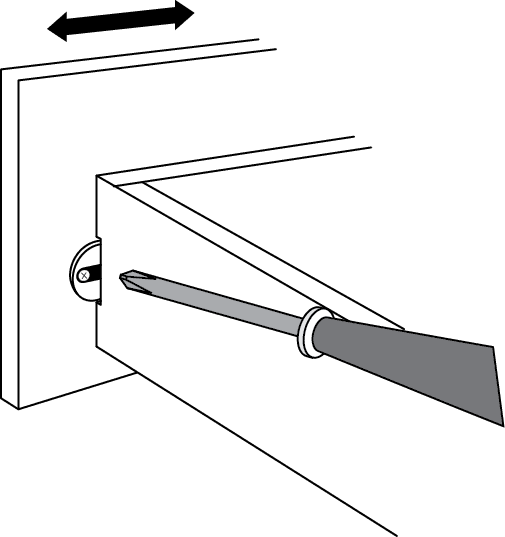 Right/left adjustment