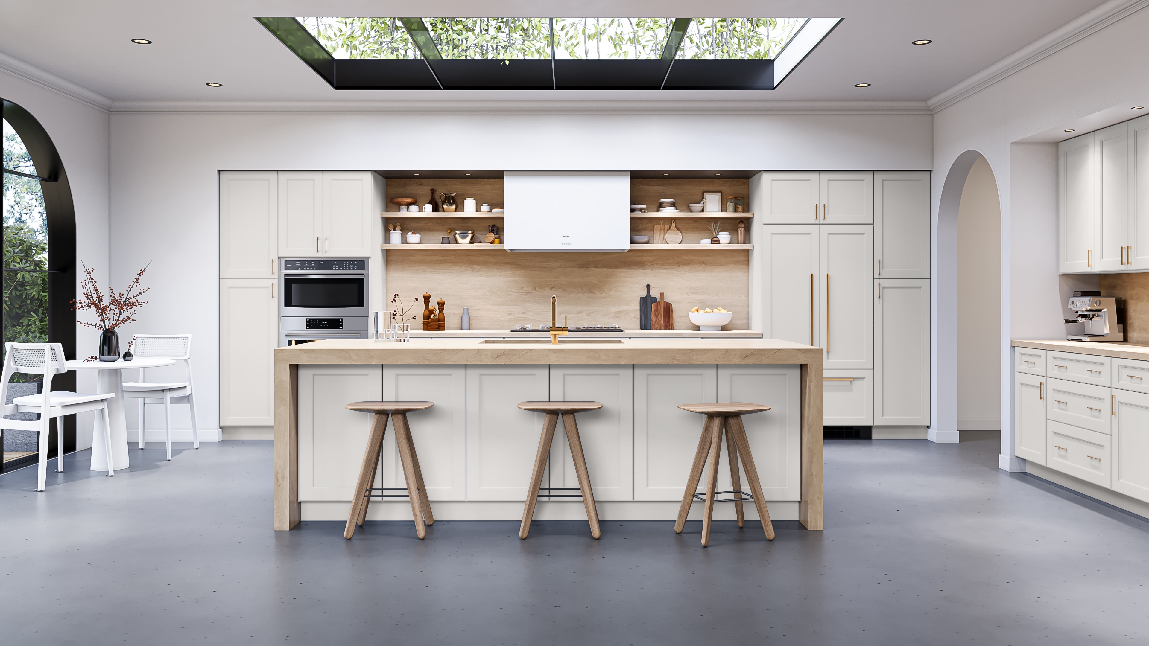 Fusion Cloud White kitchen