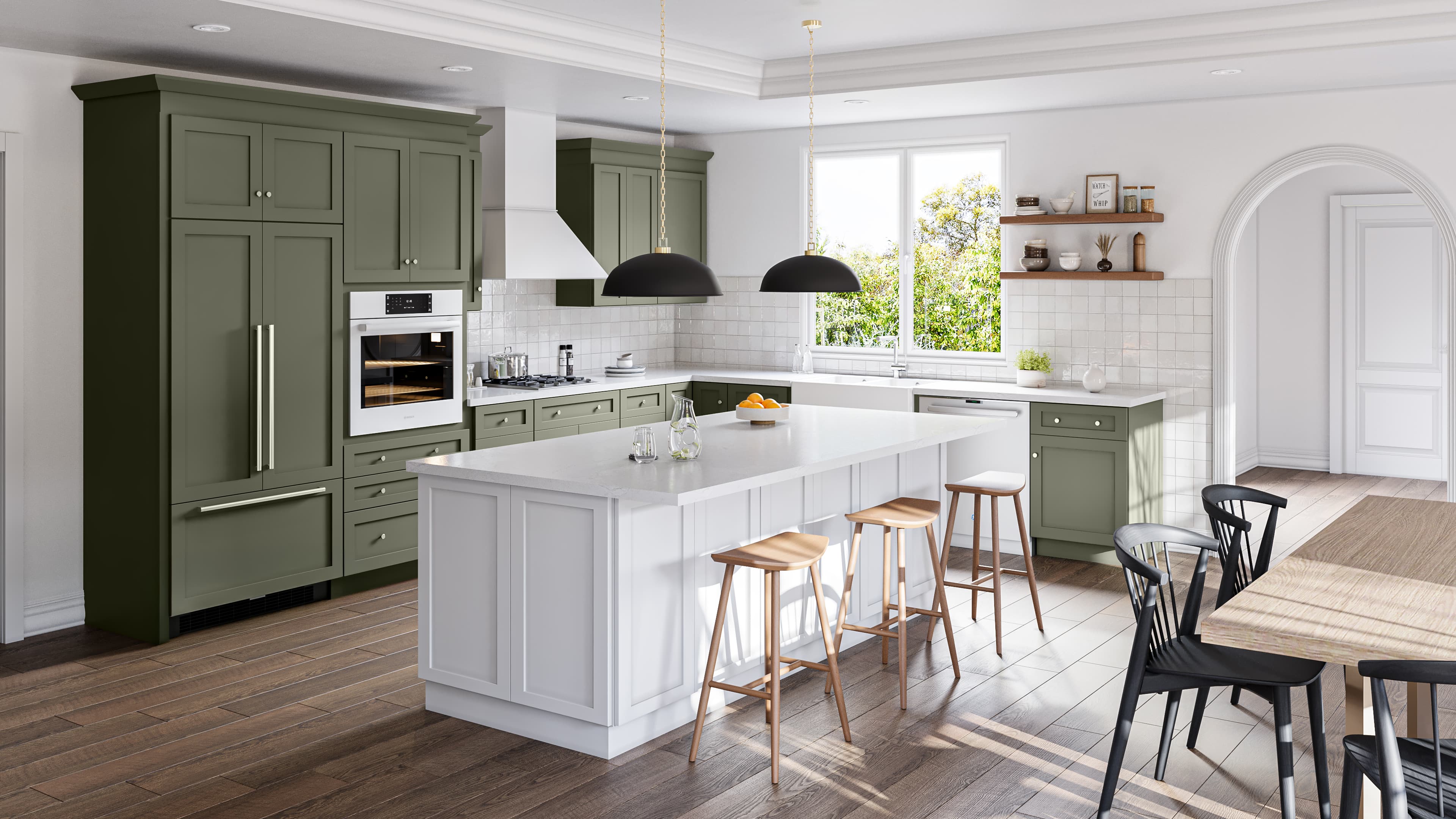 Allure | Galaxy | Frost & Forest Green - View 3