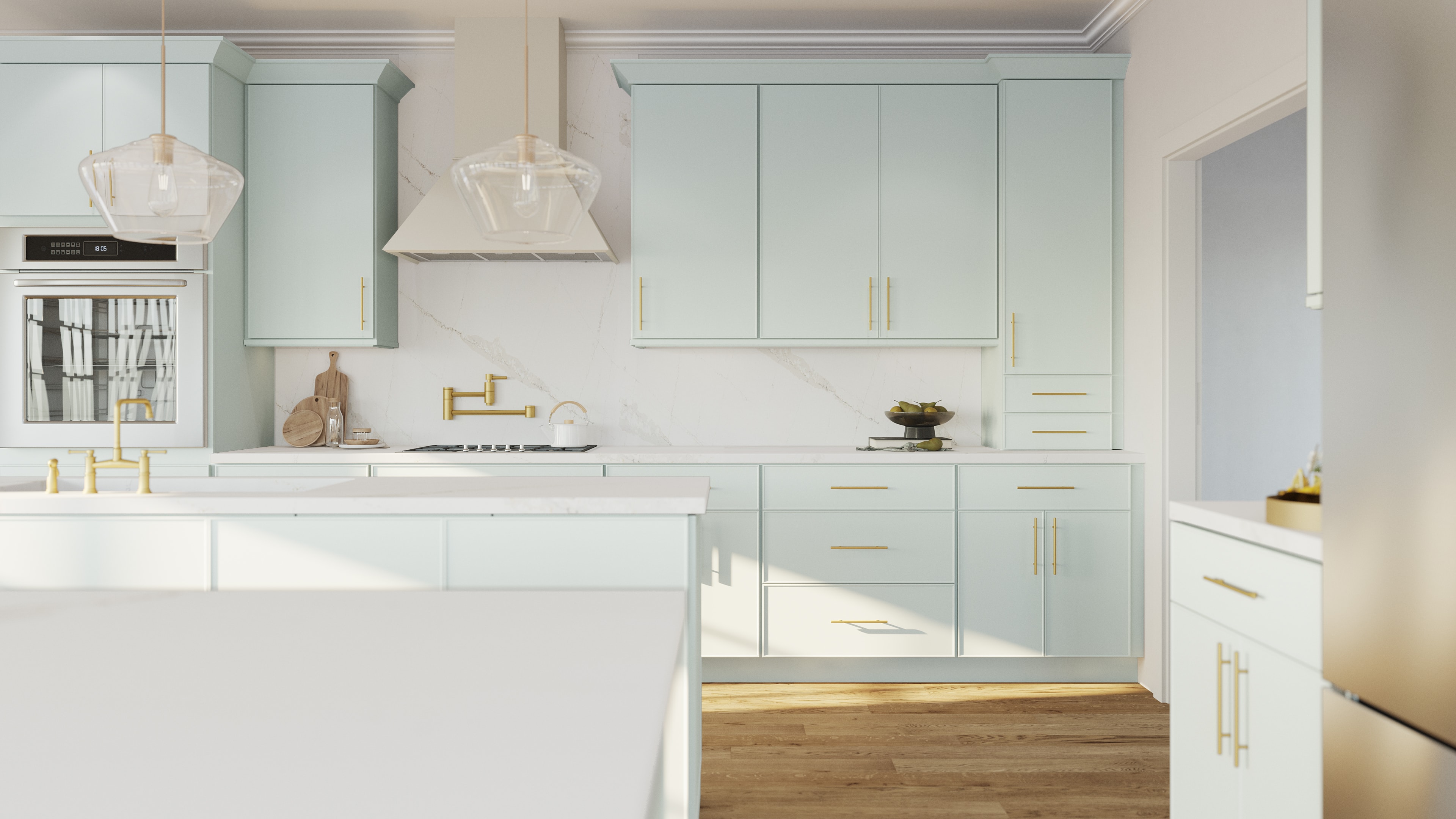 Echo Mint Green kitchen