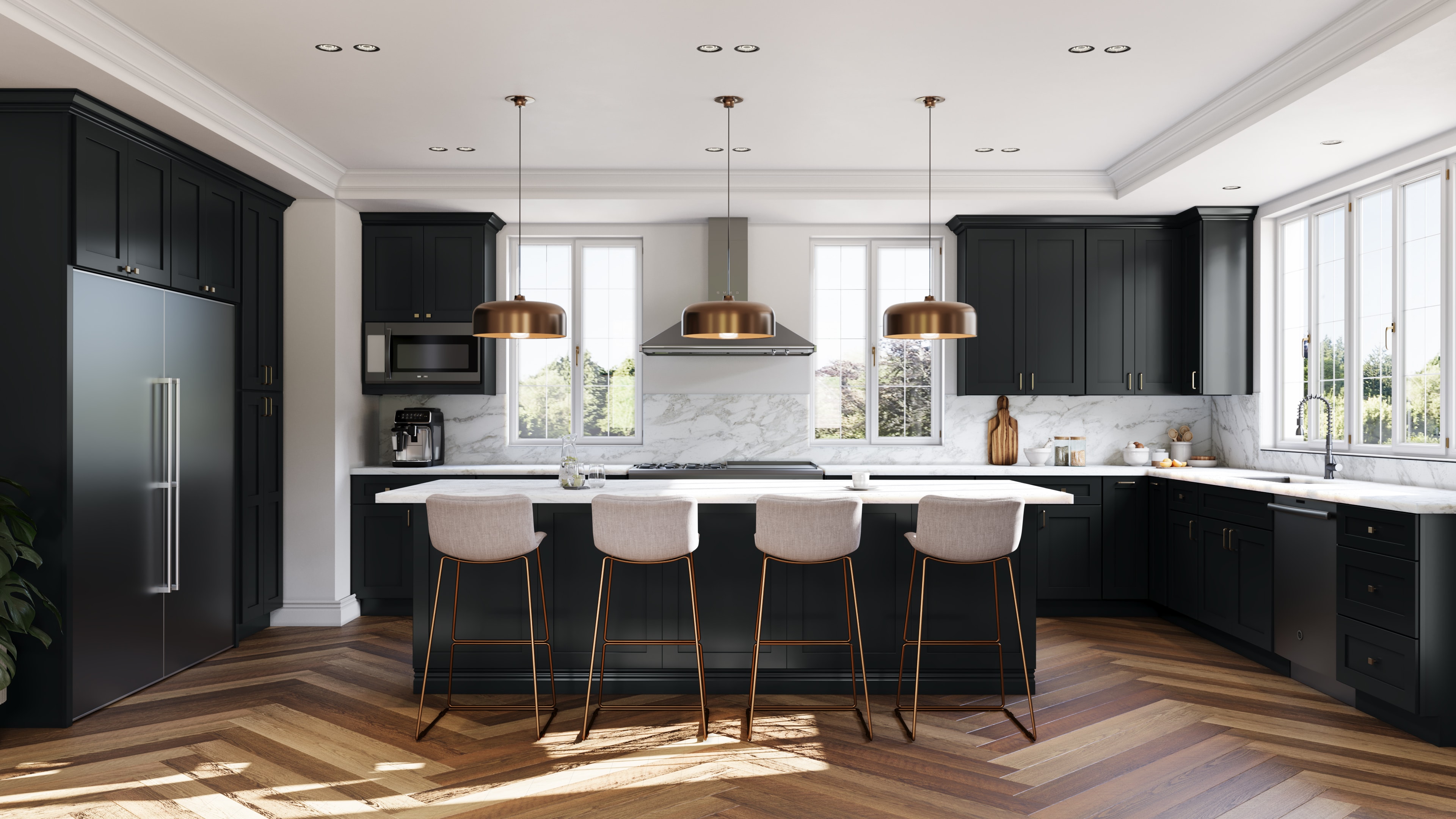 Galaxy Pitch Black kitchen