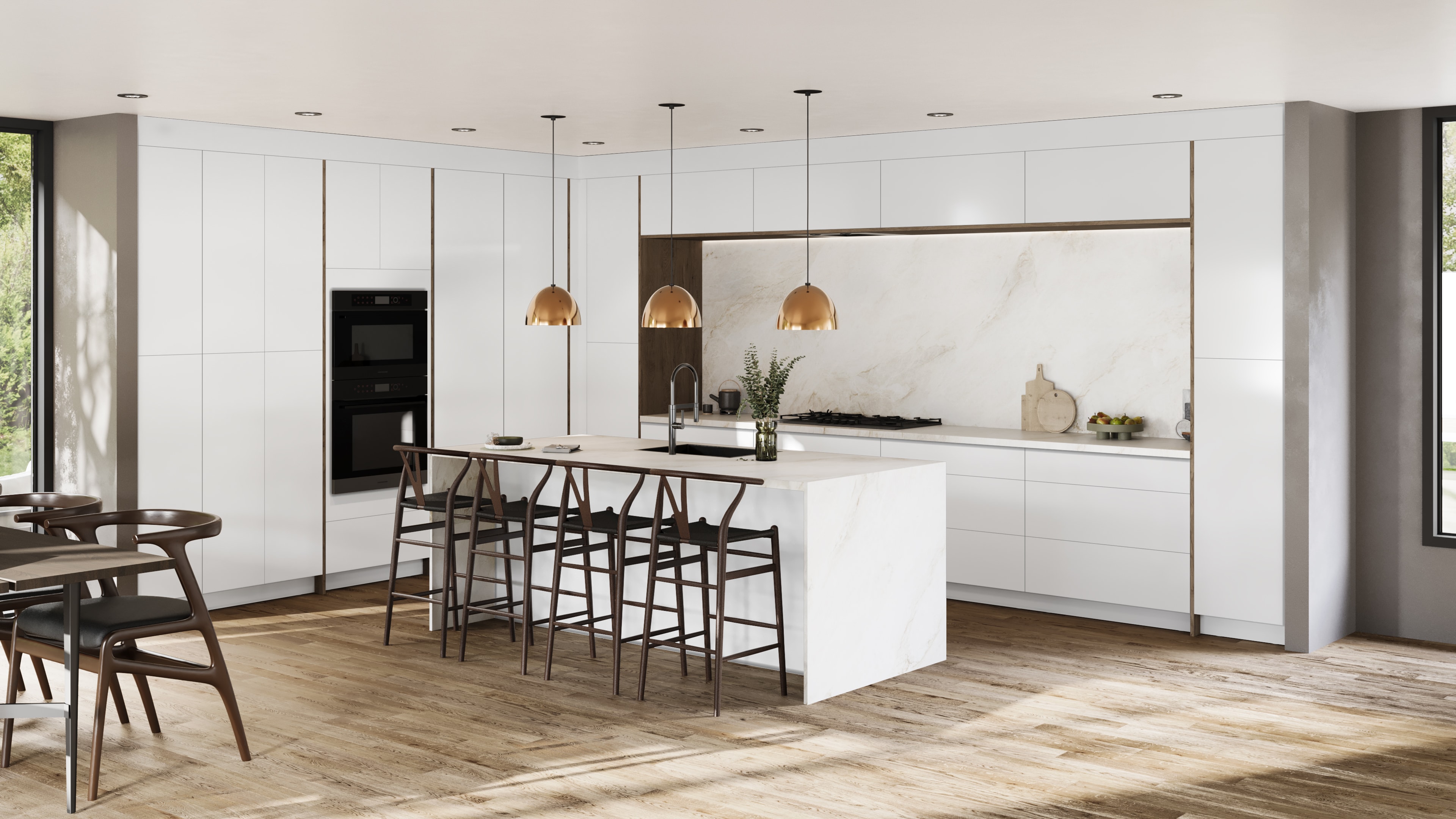 Catalina Blanco Gloss kitchen