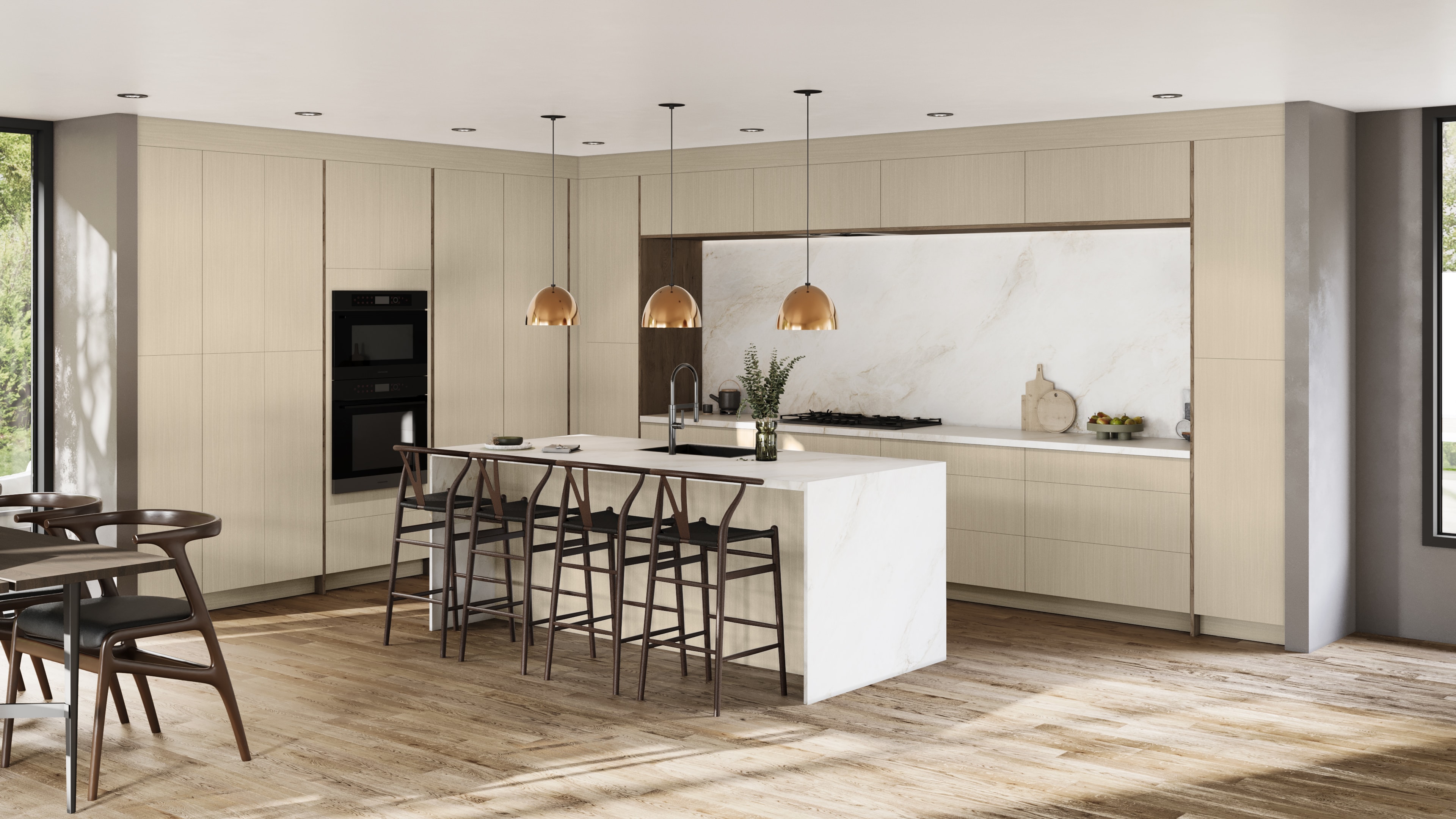 Catalina Ferrara Oak kitchen