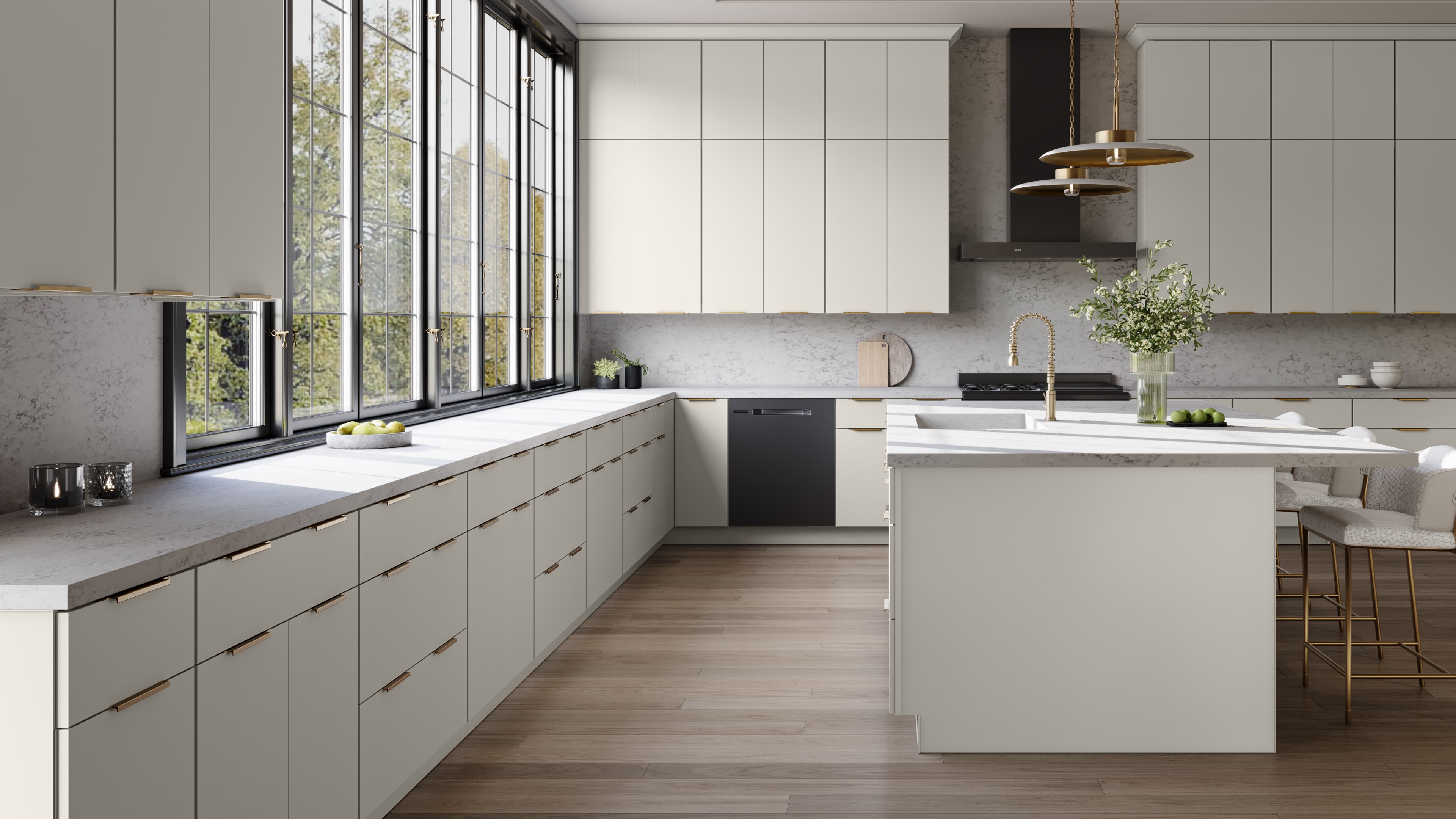 Luxe Dove kitchen