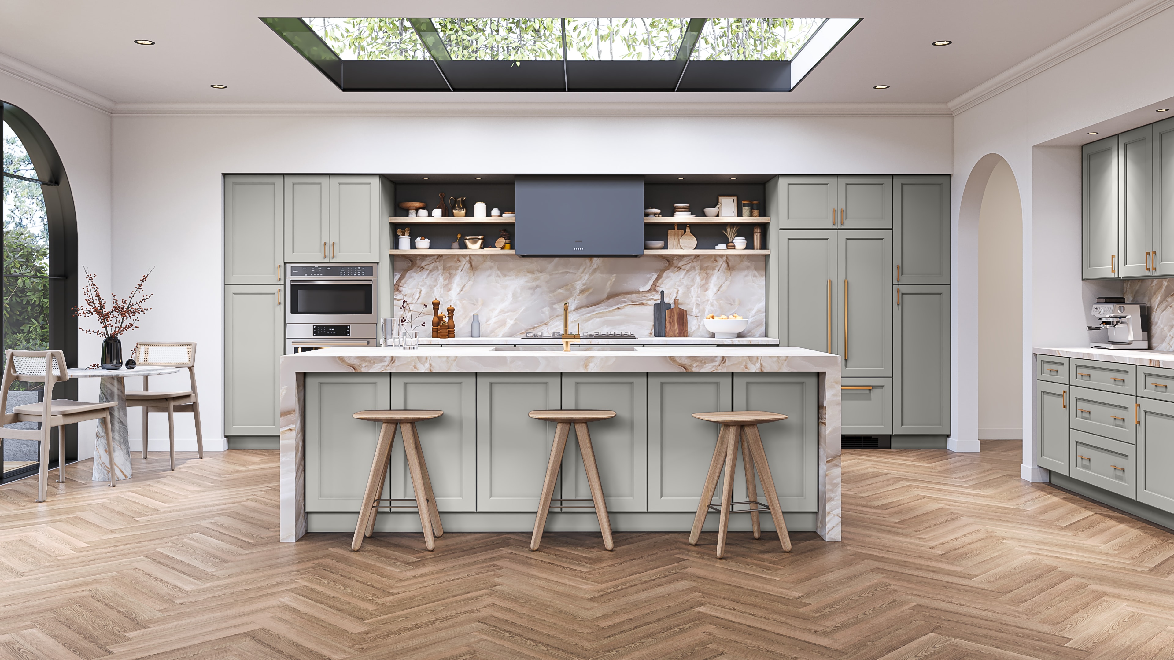 Fusion Nickel kitchen