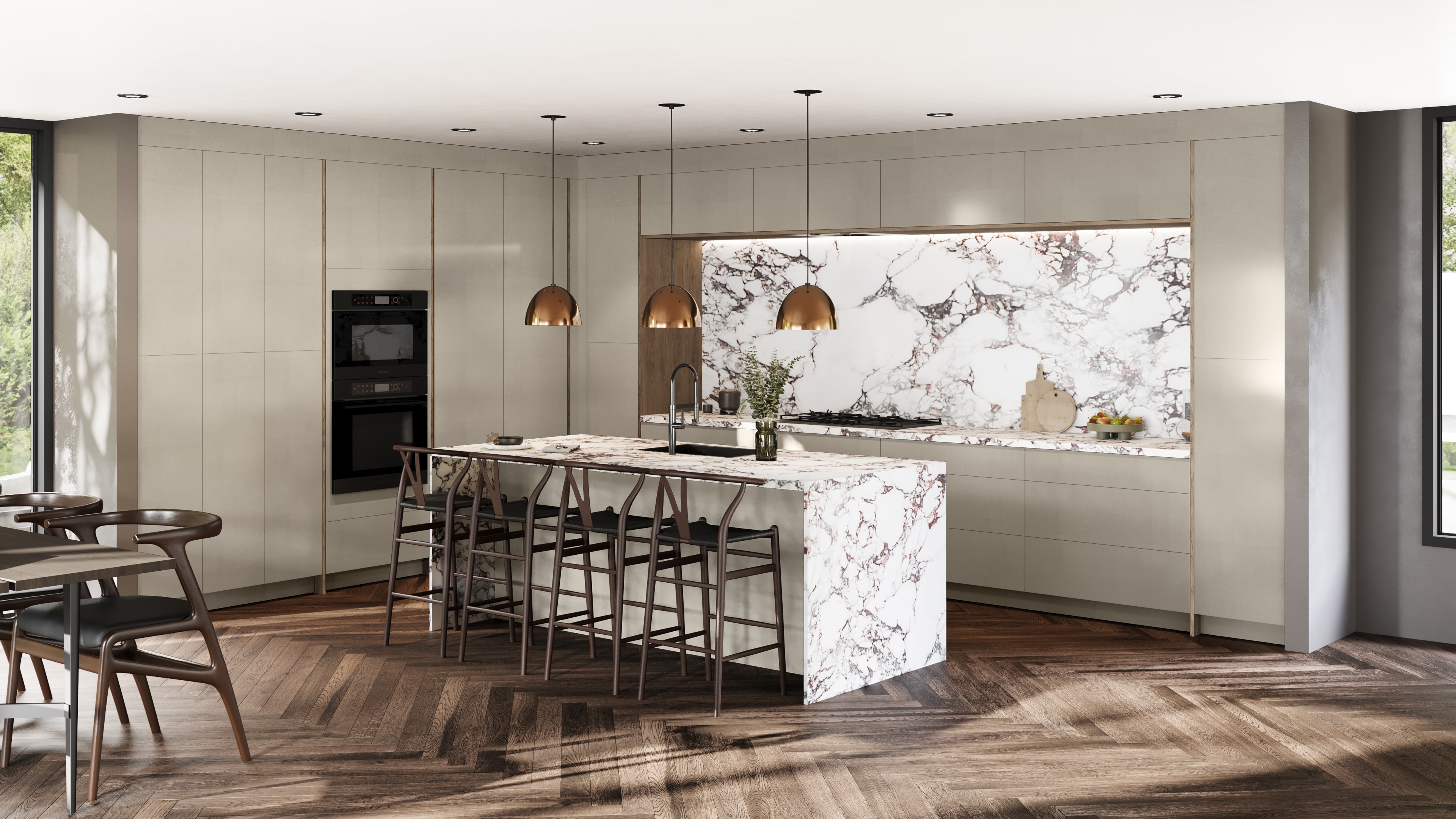 Catalina Textil Plata kitchen