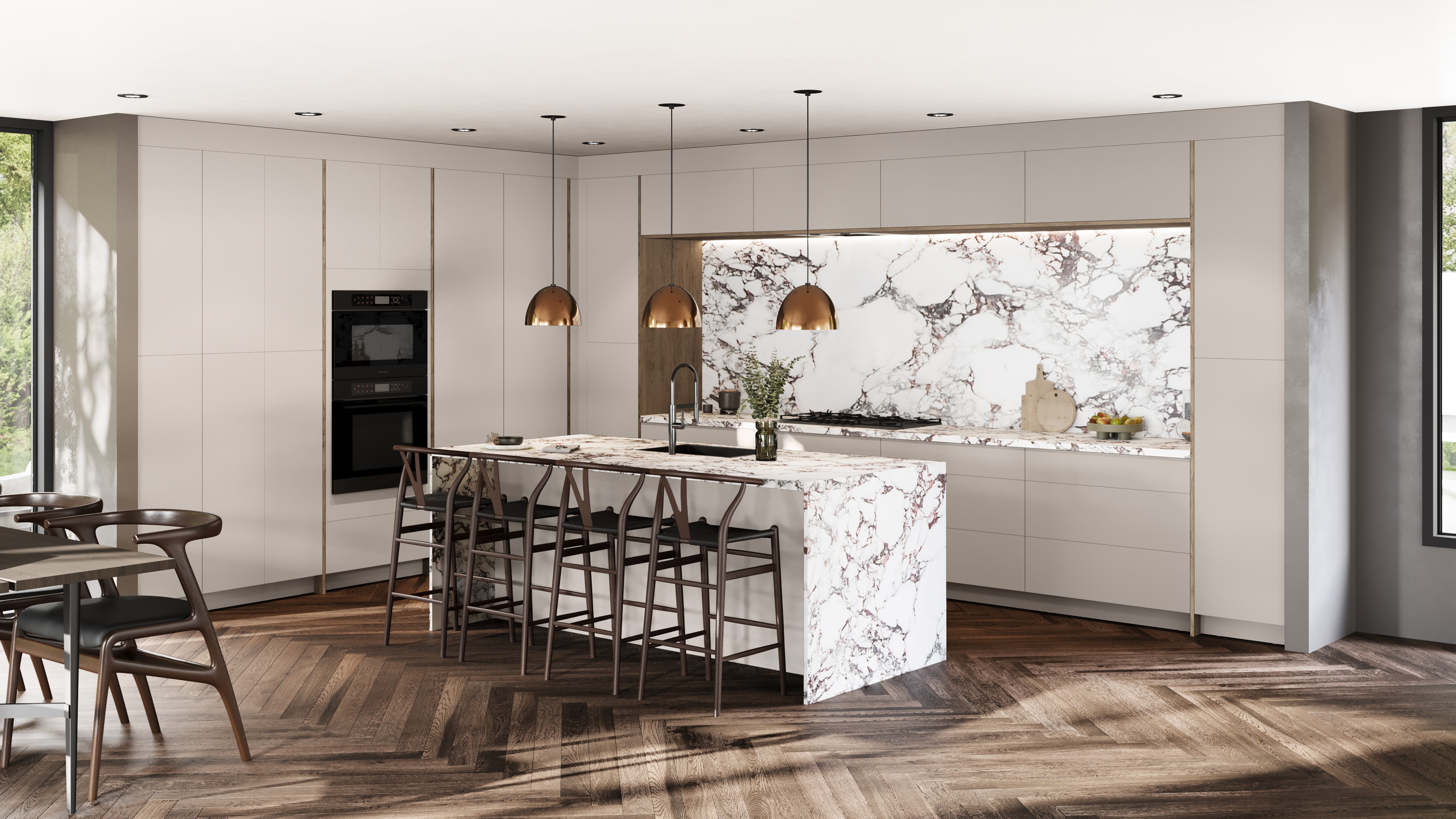 Catalina Carbone Matte kitchen